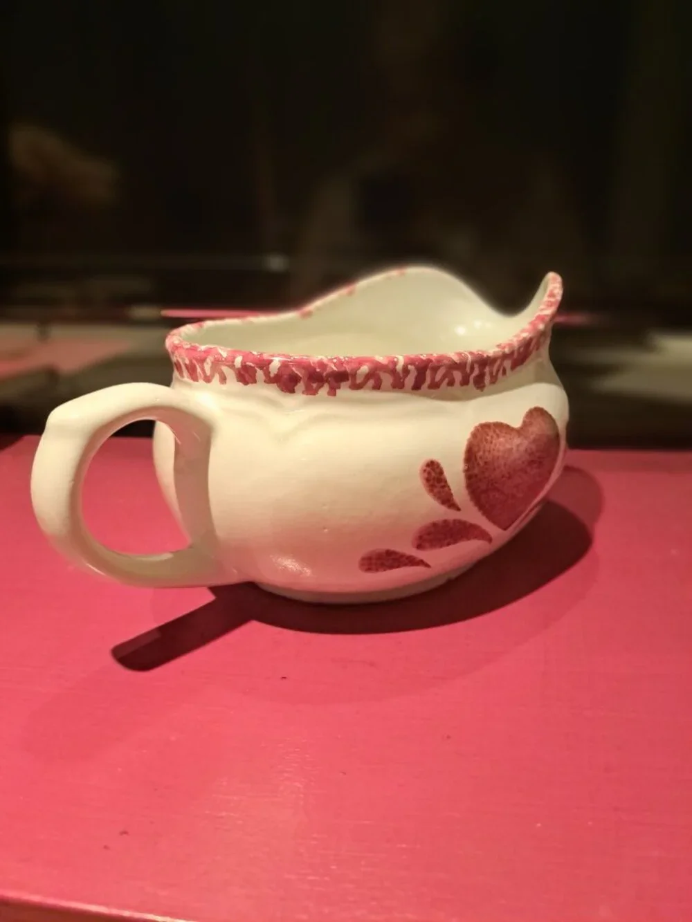 Stoneware Sponge Gravy Boat